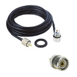 Cabo Coaxial Rg58 5,5m + Adaptador Sma Uhf Femea Baofeng