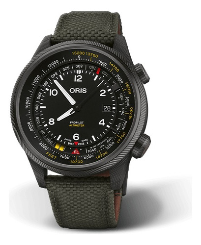 Reloj Oris Propilot Altimeter 0179377758734-set Carbono