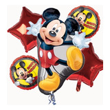 Kit De 5 Globos Metalicos Mickey Mouse