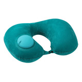 Almohada Inflable Para Cuello Con Cojín De Viaje Suave En Fo