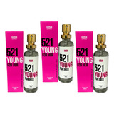 Kit 3 Perfume Feminino 521 Young Amakha Paris 15ml Bolsa