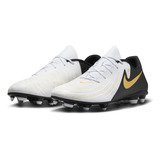 Tenis Para Fútbol Nike Phantom Gx 2 Club Low Mg Color Blanco/moneda De Oro Metalizado/negro Talla 26 Mx