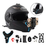 Arnes Base Soporte Casco Moto Para Grabar Con Celular