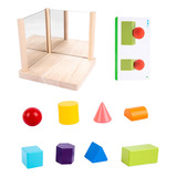 Bloques De Construcción Con Espejo Montessori Blocks, Bloque