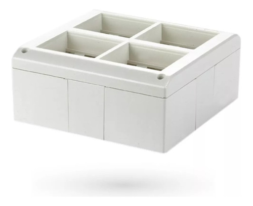 Caja Exterior Aplicar Richi Box 8 Modulos Blanco 132x132mm