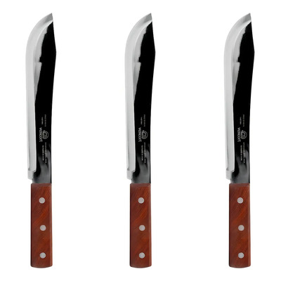 3 Cuchillos Chef Cebollero Mango Madera 8 Pulgadas Vencort | Meses sin interés