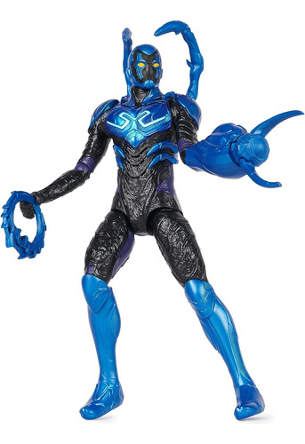 Figura De Acción De Blue Beetle En Modo Batalla Dc Comics