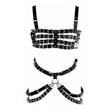 Correas - Women's Full Body Harness Bra Chest Strap Leather 