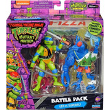 Figura Las Tortugas Ninjas Pack 2 Figuras Leonardo Vs Superf