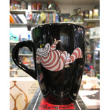 Taza Mug Gato Cheshire Negra - Alicia En El País De Las Mara