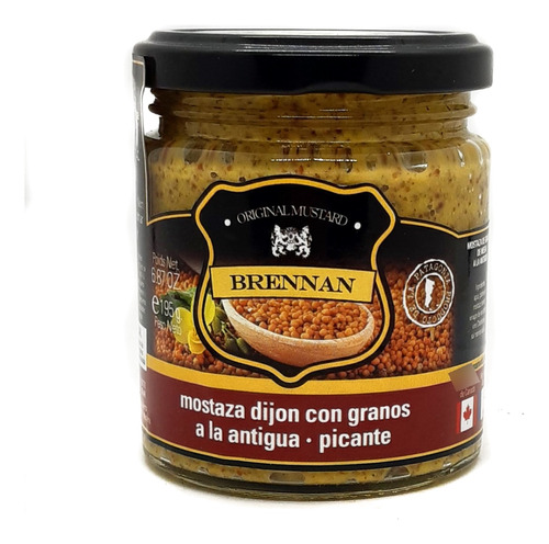 Mostaza Dijon Con Granos A La Antigua - Picante 195 Gr