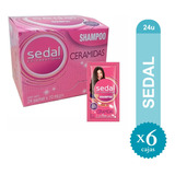 Shampoo Sedal Ceramidas 10ml X6 Cajas X24 U C/u - Ma