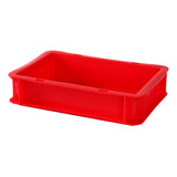 Caja De Almacenamiento Apilable, Cajón De Escritorio, Rojo