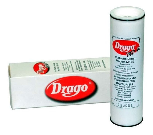 Filtro De Repuesto Original Para Purificador De Agua Drago +