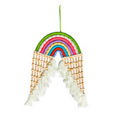 Atrapasueños De Macrame Diseño Cascada Multicolor