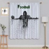 Cortinas Opacas De Fútbol Americano Para Decoración De Oscur