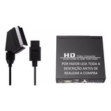 Conversor Scart Rgb Para Hdmi + Cabo Snes N64 Gamecube 1080p