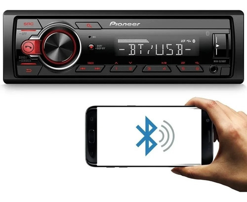 Radio Automotivo Pioneer Mvh-s218bt Bluetooth Usb Frontal