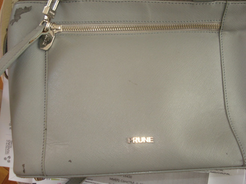 Cartera  Prune  Gris Mujer Usada