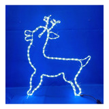 Figura Navideña Alambrón Reno Decoración Navidad Con Luz Led