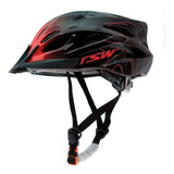 Capacete Ciclismo Tsw Raptor 3 Led Cor Vermelho Tamanho G