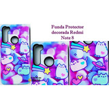 Funda Protector Decorada Redmi Note 8, Diseños Kawaii