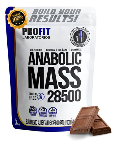 Hipercalórico Anabolic Mass Profit 28500 Chocolate 3kg 