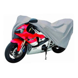 Cubre Moto Impermeable Carpa Funda Cobertor Gruesa Peva Gris