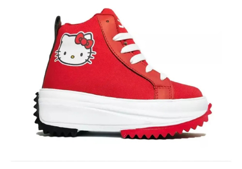 Tenis Botita Plataforma Hello Kitty Niña Chuck Run Hike Star | Meses sin interés