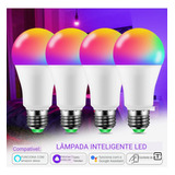 Lâmpada Led Inteligente Rgbw Smart Google Alexa Colorida 15w