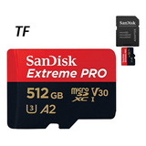 Tarjeta De Memoria Tf/sd Micro Sdxc U3 Alta Velocidad 512 Gb