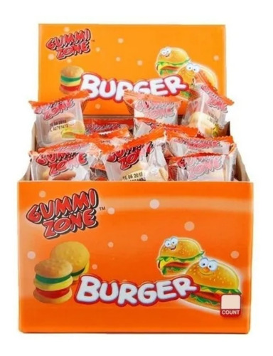 Gummi Zone Burger. Gomitas En Forma De Hamburguesa X24uds!