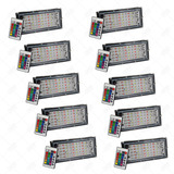 10 Reflector Led 50w Multicolor Rgb C/control Para Exterior