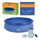 Piscina Splash Fun 3400l + Capa Forro Filtro Bomba - 110v