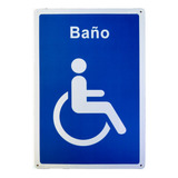 Señal Baño Discapacitados / Accesible - Letrero De Aviso