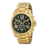 Reloj Michael Kors, Correa 100% Original Chapada En Oro De 18 Quilates, Color Dorado