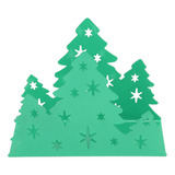 Servilletero Verde Verde Con Forma De Árbol De Navidad De Ac
