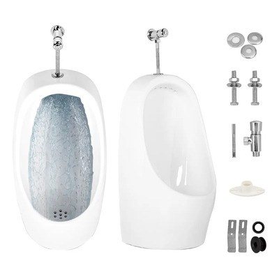 Mingitorio Gurkitsy Cerámico Blanco Montaje en Pared con Kit de Instalación | Envío gratis