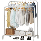 Perchero Metalico Doble Closet Exhibicion Organizador Hogar