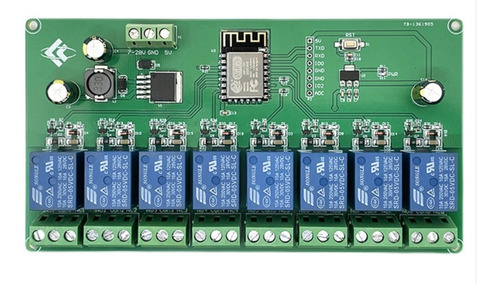 Placa Modulo Wifi 8 Reles Esp8266 Domotica Tasmota 