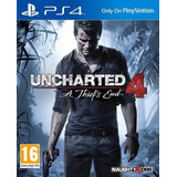 Juego Uncharted 4: A Thiefs End Ps4 Sony Fisico