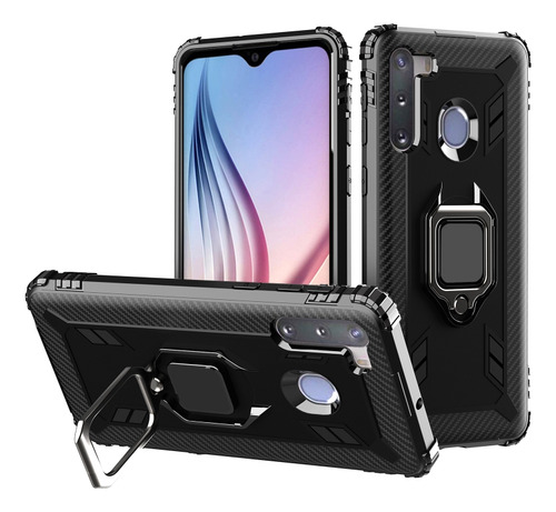 Funda De Fibra De Carbono Para Samsung Galaxy A21 (ee. Uu.)