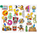 Stickers Calcos Pegatinas Adhesivo Impermeable Los Simpsons