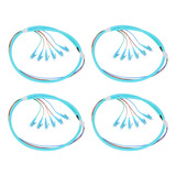 4pack Lc-om3 6 Pigtail 6 Strand Multimodo Om3/om4 50/125 Lc-