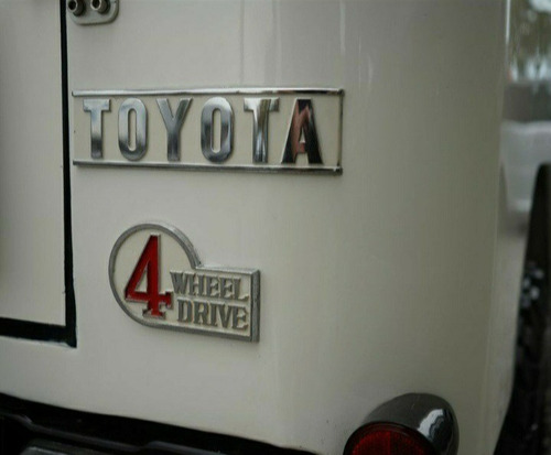 Emblema Trasero 4wd Toyota Fj40,fj43,fj45 1969-1984 Original Foto 5