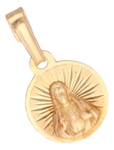 Medalla De 14k Oro Amarillo, 0.4 Gramos