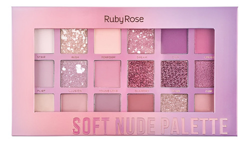Paleta Ojos Soft Nude Rubyrose 
