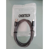 Choetech Cable Tipo C Ac0006-102bk 2m Usb 3.0 Tela  Nylon Gr