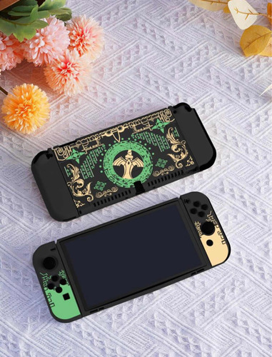 Zelda - Funda Pantalla Y Joycons - Nintendo Switch - Negra.