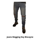 Jeans Hombre Megging Key Biscayne Celeste Poco Uso